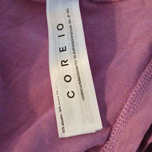 Core 10 purple mauve tank top yoga top  Sz 3X  NWT - Picture 7 of 8